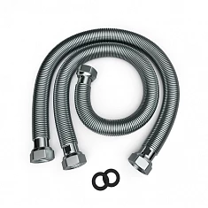 Комплект гибких соединительных шлангов ( 2 шт)  FLEX.PIPE.SET 0,9m (гайка-гайка)