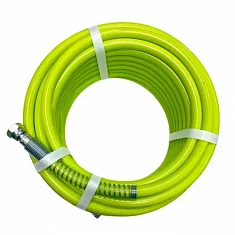 HDK3815G HCG-3/8 Рукав d=6 L=15,00м 3/8 228 Бар, Зелёный (антистат) с пружинами  гибкие (HYDEK)