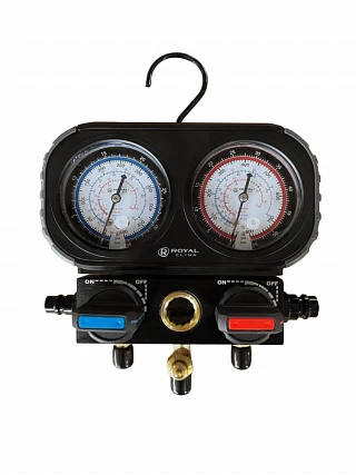 Маном. коллектор RT-MG20BL-R410 (2-вент, 3 штуц., R22/R32/R134/R410, М1/4