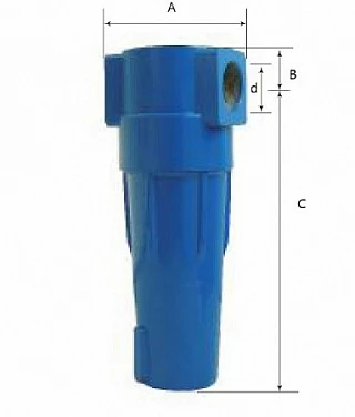 Циклонный сепаратор Dali CAZF-3.6 (2.5-3.6 м3/мин, 16 бар, 3/4