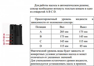 Насос погружной Omega 550 SENSOR (183 л/мин., H 7, кабель 6 метров)