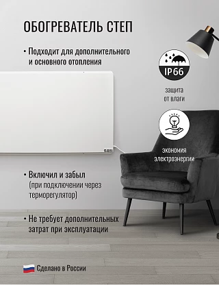Отопительная панель СТЕП 250/0,96х0,52